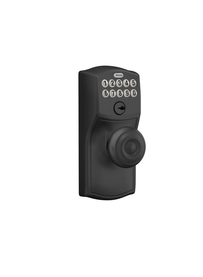 SCHLAGE FE595 CAM 622 GEO Keypad Entry with Flex Electronic Lock, Matte Black - Image 1