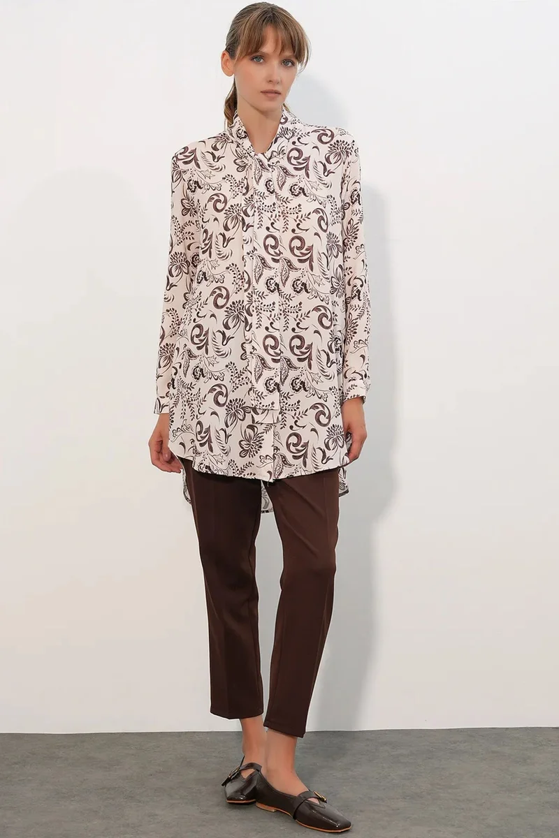بيغ دارت BDART Long Floral Viscose Shirt