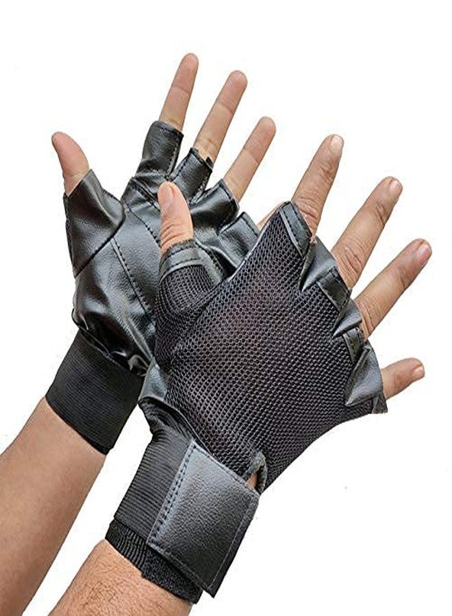ZaySoo Gym Mesh Gloves for Weight Lifting Gym Gloves Fitness Training Protector - Free Size - Image 2