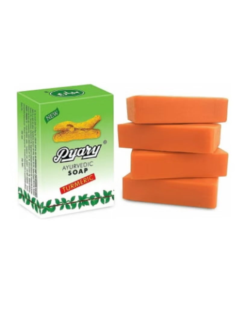 بياري 6 قطع من صابون الكركم الأيورفيدا بالكركم 6*75 جرام - Image 2
