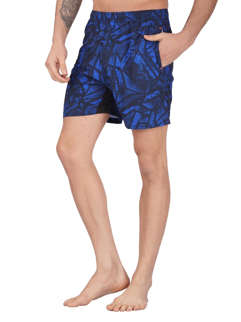NEVER LOSE Mens 5" Swim Trunks with Zipper Pockets Quick Dry Beach Board Shorts for Men Swimsuit Swimwear with Mesh Lining (XX-Large, 2050C) - Image 3