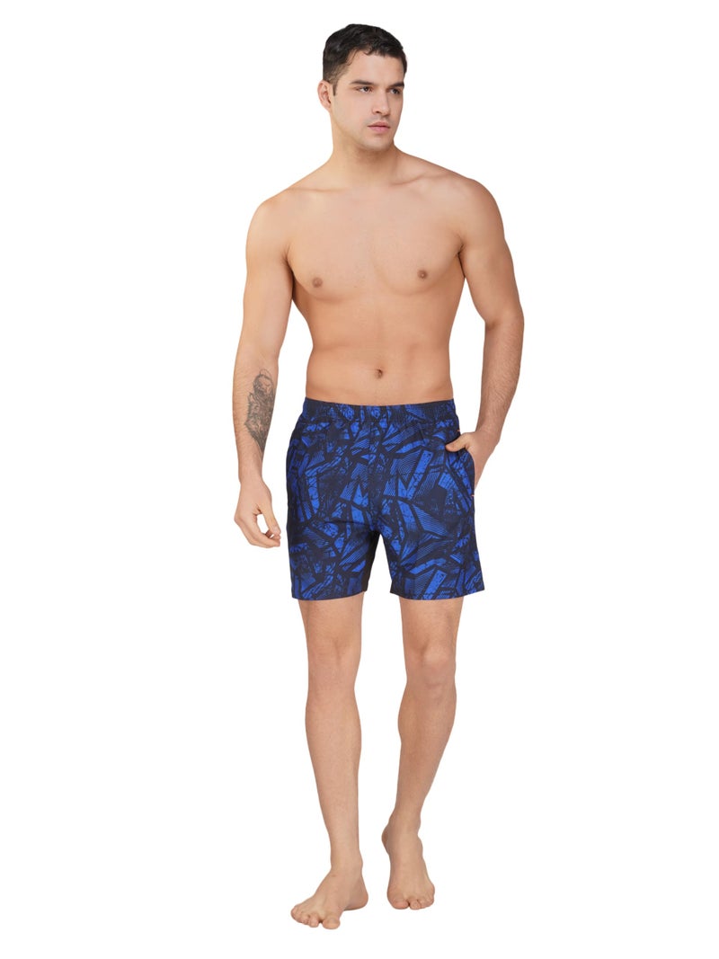 NEVER LOSE Mens 5" Swim Trunks with Zipper Pockets Quick Dry Beach Board Shorts for Men Swimsuit Swimwear with Mesh Lining (XX-Large, 2050C) - Image 2