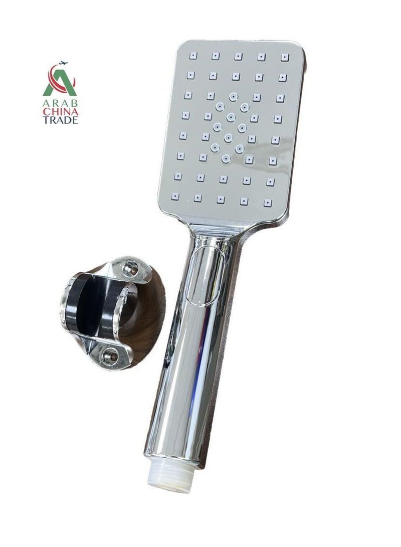 ACT Square 3 Functions Chrome Rainfall Handheld Shower Head - Image 1
