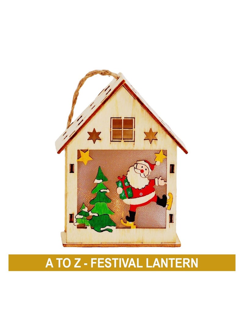 A TO Z Wooden Festival Lantern  - Image 1