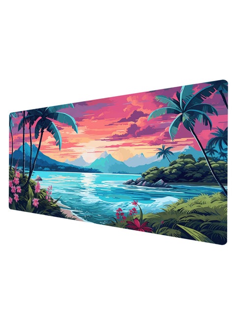 Tropical Island Gaming Mouse Pad – Anti Slip Rubber - Speed Edition | 700 X 300 x 2 mm