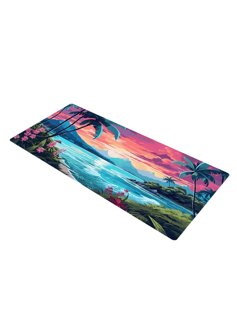 Tropical Island Gaming Mouse Pad – Anti Slip Rubber - Speed Edition | 700 X 300 x 2 mm