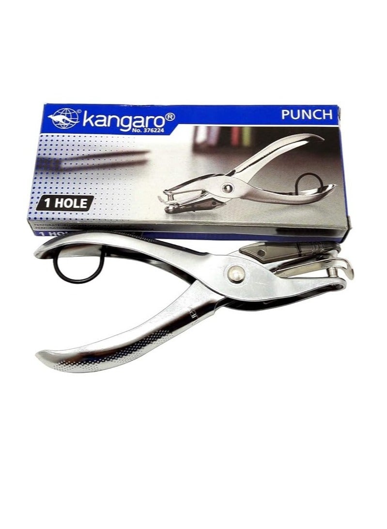 Kangaro 2-Piece One Hole Paper Punch Assorted Color - Image 2