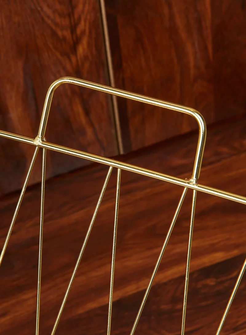 present time Diamond Gold Magazine Rack