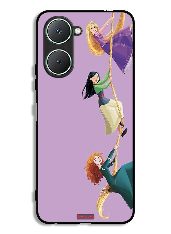 Tolwak Vivo Y18i 4G Protective Case Cover Girls Climbing Art - Image 1