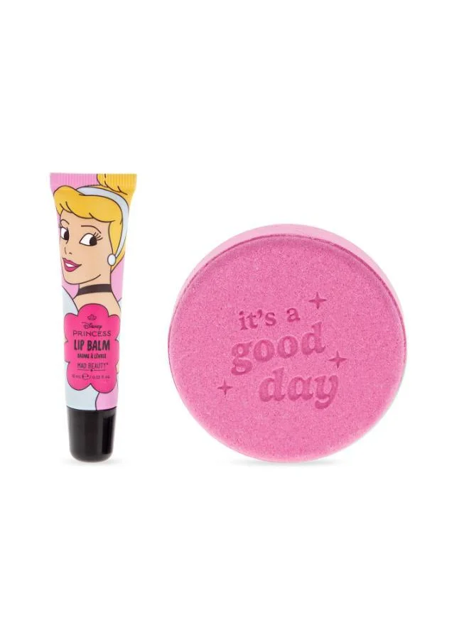 Mad Beauty Disney Princess Express Yourself - Bath Fizzer & Lip Balm Set  Cinderella