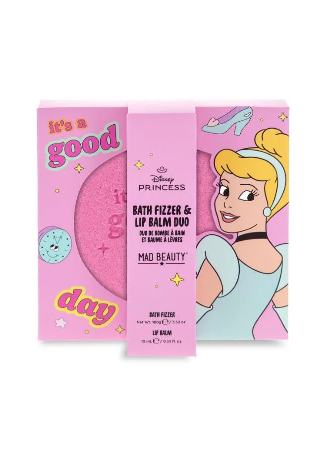 Mad Beauty Disney Princess Express Yourself - Bath Fizzer & Lip Balm Set  Cinderella