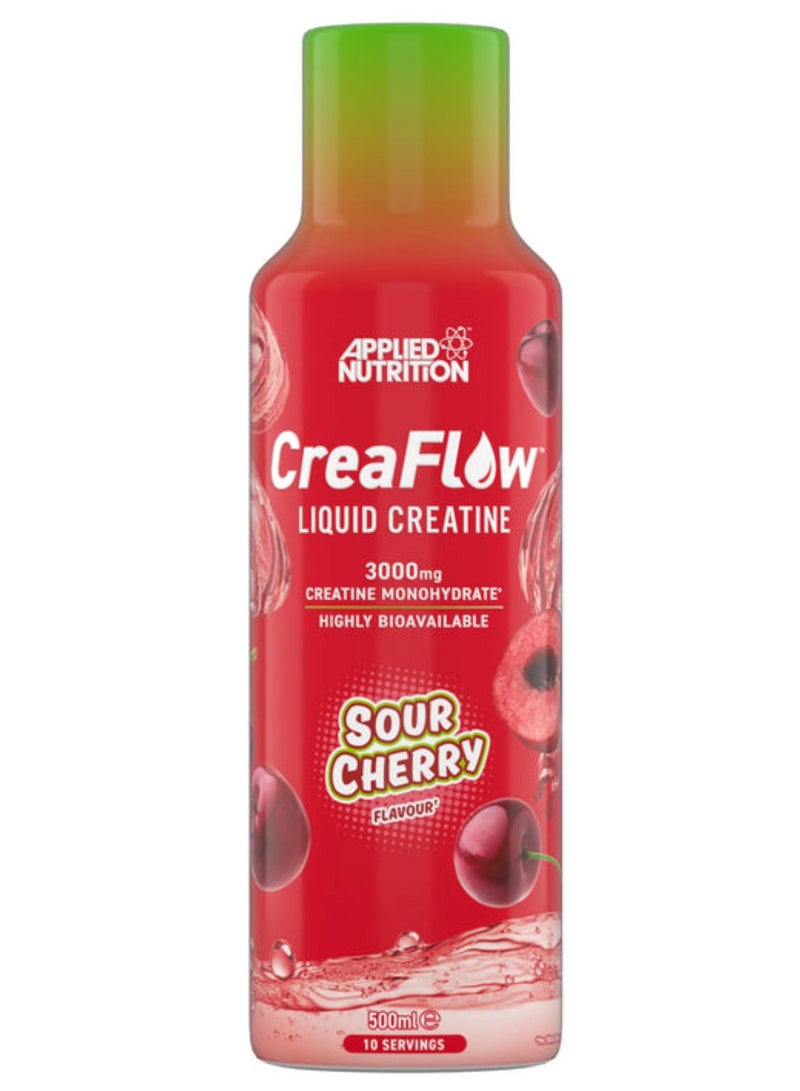 أبلايد نيوتريشن كرياتين سائل كريا فلو من أبلايد نيوتريشن - بنكهة الكرز الحامض (500 مل) كرياتين سائل سريع الامتصاص | 3 غرامات كرياتين لكل حصة | يدعم القوة والأداء - Image 1