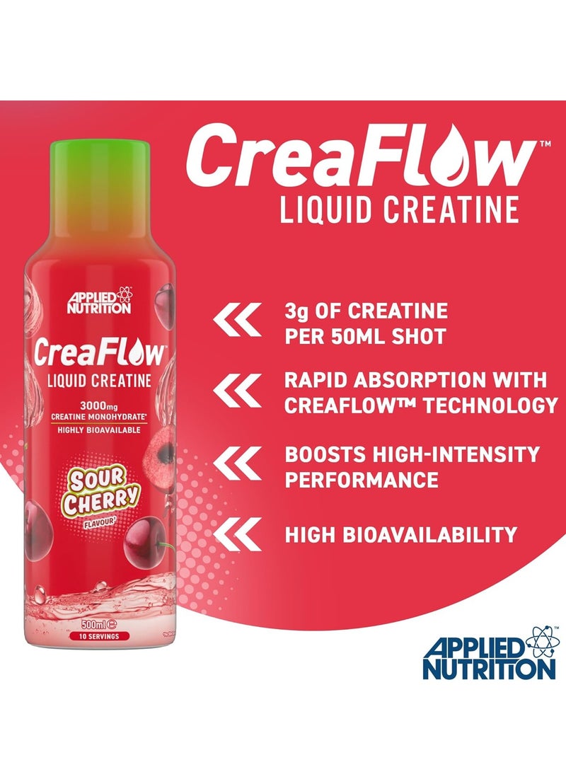 أبلايد نيوتريشن كرياتين سائل كريا فلو من أبلايد نيوتريشن - بنكهة الكرز الحامض (500 مل) كرياتين سائل سريع الامتصاص | 3 غرامات كرياتين لكل حصة | يدعم القوة والأداء - Image 2