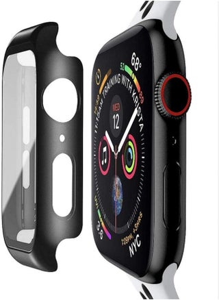 For Apple Watch Series 44mm Case, Slim iwatch Protective Snap-On Case with Built-in Clear Screen Protector, Ultra-thin PC Plated, Anti-Scratch, Black - pzsku/Z45EA06D0DACF7559AF36Z/45/_/1742338453/abef4be4-9c71-4ed1-aa27-cba3b1b1e0fb