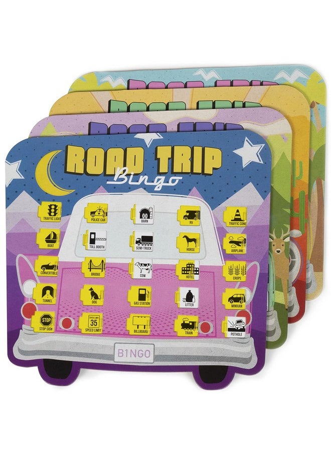Imagination Generation Imagination Generation Road Trip Bingo - Travelling Game for Families on Vacations - 4 Compact Boards for Easy Travel  - Image 2