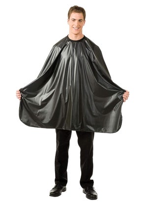 Betty Dain Betty Dain Magnum Shampoo Cape with Touch-and-Close Fastener, Durable, Waterproof, Stain-Resistant Vinyl, Oversized Dimensions, 54 inches wide x 66 inches long, Black 
