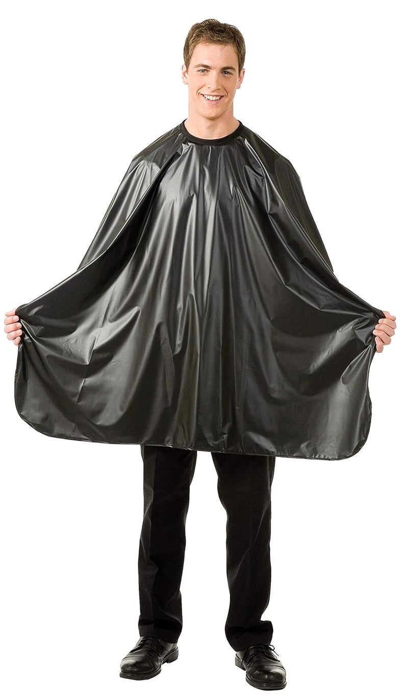 Betty Dain Betty Dain Magnum Shampoo Cape with Touch-and-Close Fastener, Durable, Waterproof, Stain-Resistant Vinyl, Oversized Dimensions, 54 inches wide x 66 inches long, Black 