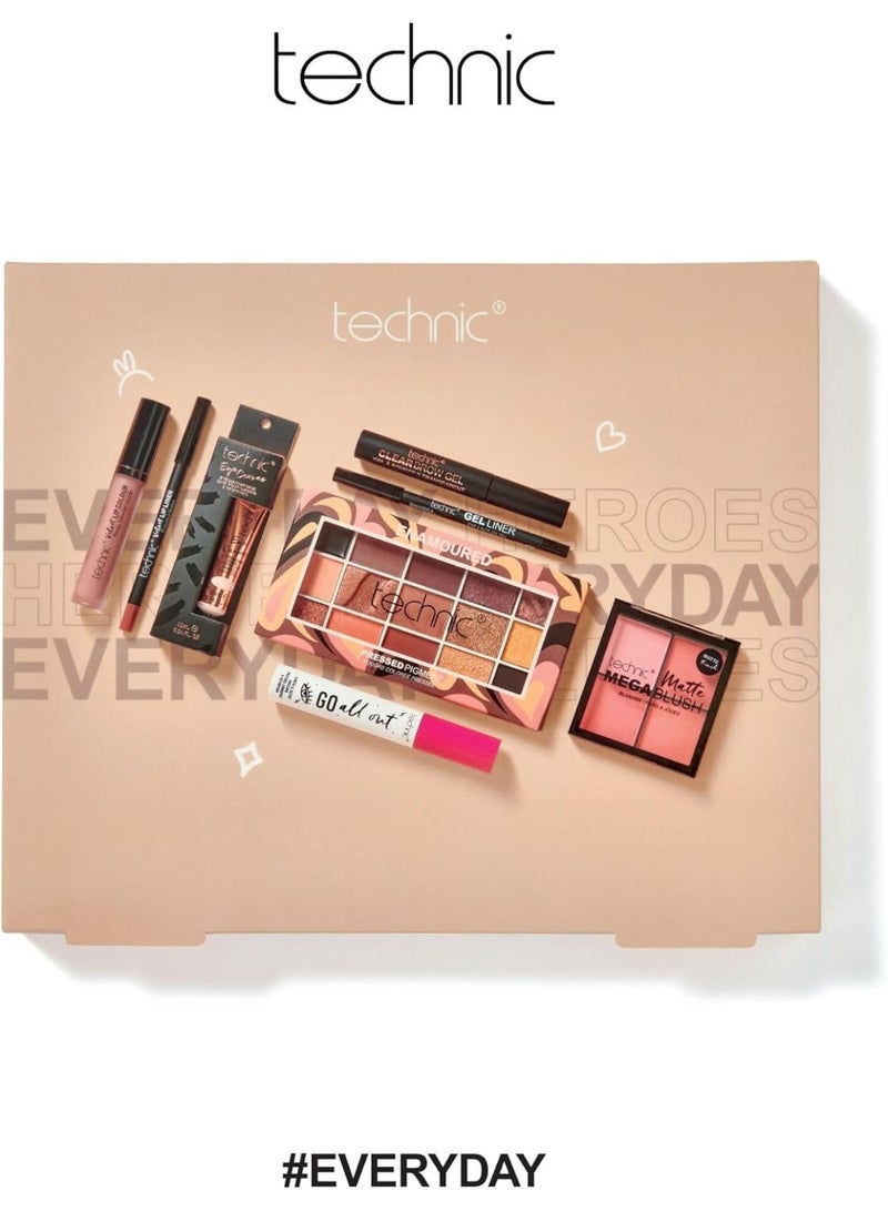 Technic Enamoured Full Face Cosmetic 8 Piece Gift Set - Full Size Products for Eyes, Face & Lips - Perfect for Makeup Lovers - Vegan & Cruelty Free - Image 4