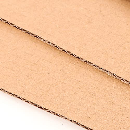 JAPCHET 80 Pack 8.5 x 11 Inch Brown Corrugated Cardboard Sheets, 1/8 Inch Thick Flat Corrugated Cardboard Filler Insert Sheet Pads Squares Bulk, for Packing, Mailing, DIY Art Supplies - Image 5