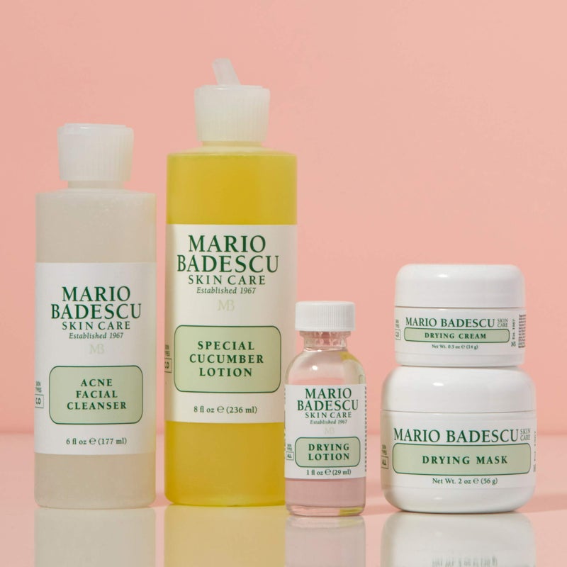 Mario Badescu Acne Control Face Kit with Facial Cleanser, Toner, Mask, Drying Lotion & Cream | Skin Care Set Ideal for Combination, Troubled or Oily Complexion - Image 3
