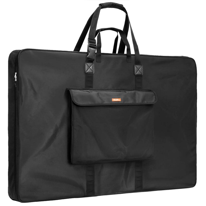 Nicpro Large Art Portfolio Bag 35 x 43 Inches Waterproof Nylon Artist Storage Case with Shoulder Strap, Storage Carrying Bag for Professional Artwork Sketch Drawing Canvas Photography Poster - Image 1
