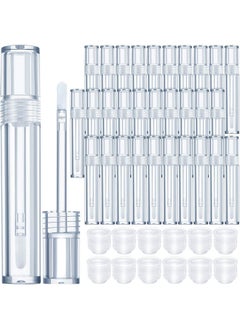 Patelai Patelai 30 Pieces Empty Lip Gloss Tubes 5 ml Transparent Lip Gloss Containers Clear Refillable Lipstick Container Lip Balm Bottles Eyelash Growth Liquid Tube Cosmetic Container with Rubber Stoppers  - Image 1