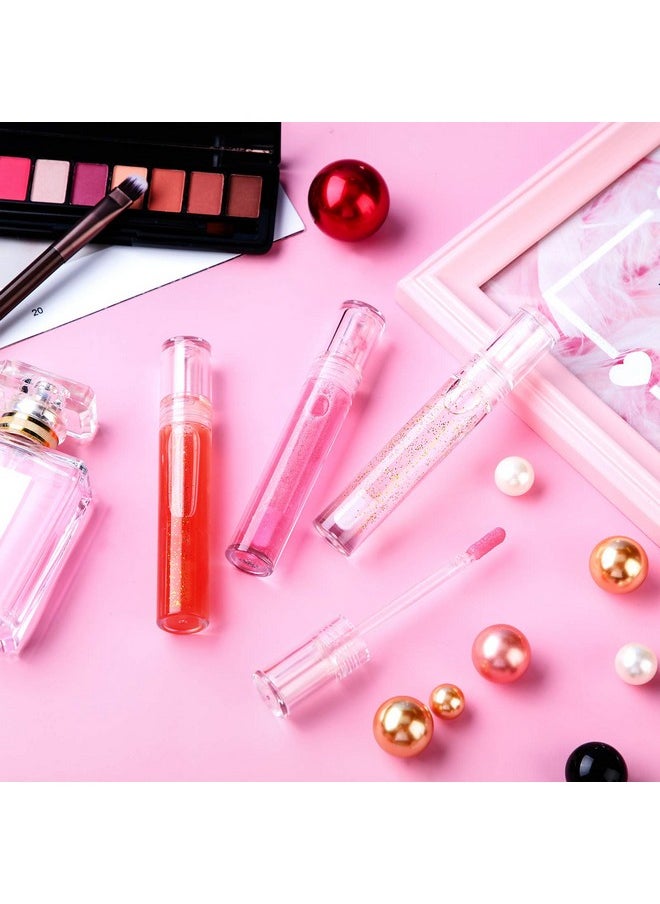 Patelai - Patelai 30 Pieces Empty Lip Gloss Tubes 5 ml Transparent Lip Gloss Containers Clear Refillable Lipstick Container Lip Balm Bottles Eyelash Growth Liquid Tube Cosmetic Container with Rubber Stoppers - Image 1