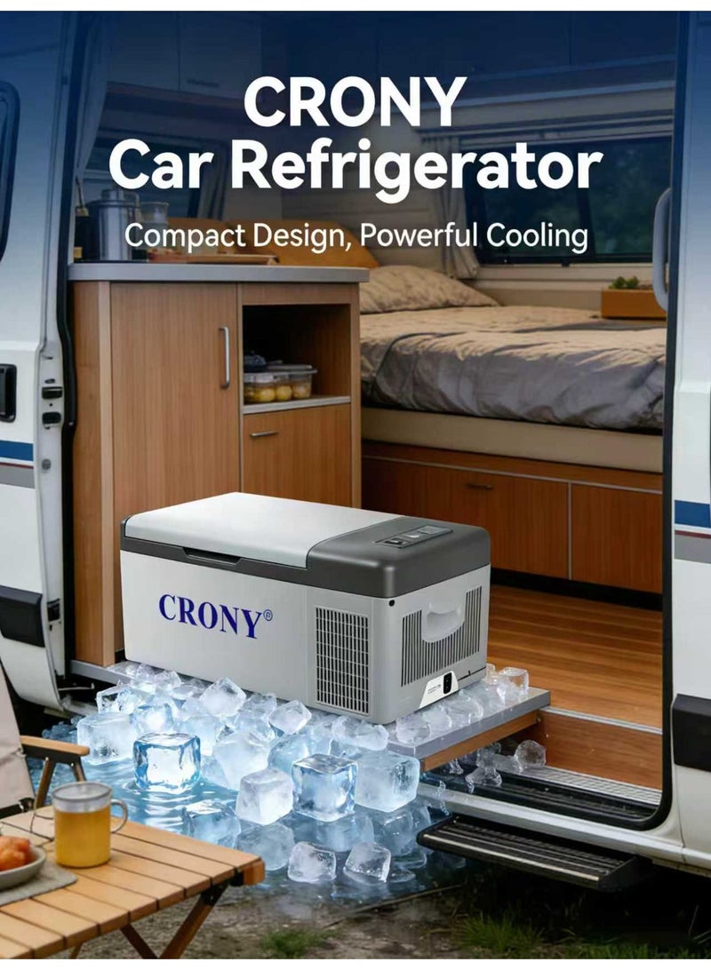 Crony ثلاجة سيارة 15 لتر C15 12 فولت فريزر سيارة محمول حراريًا للتخييم - Image 2