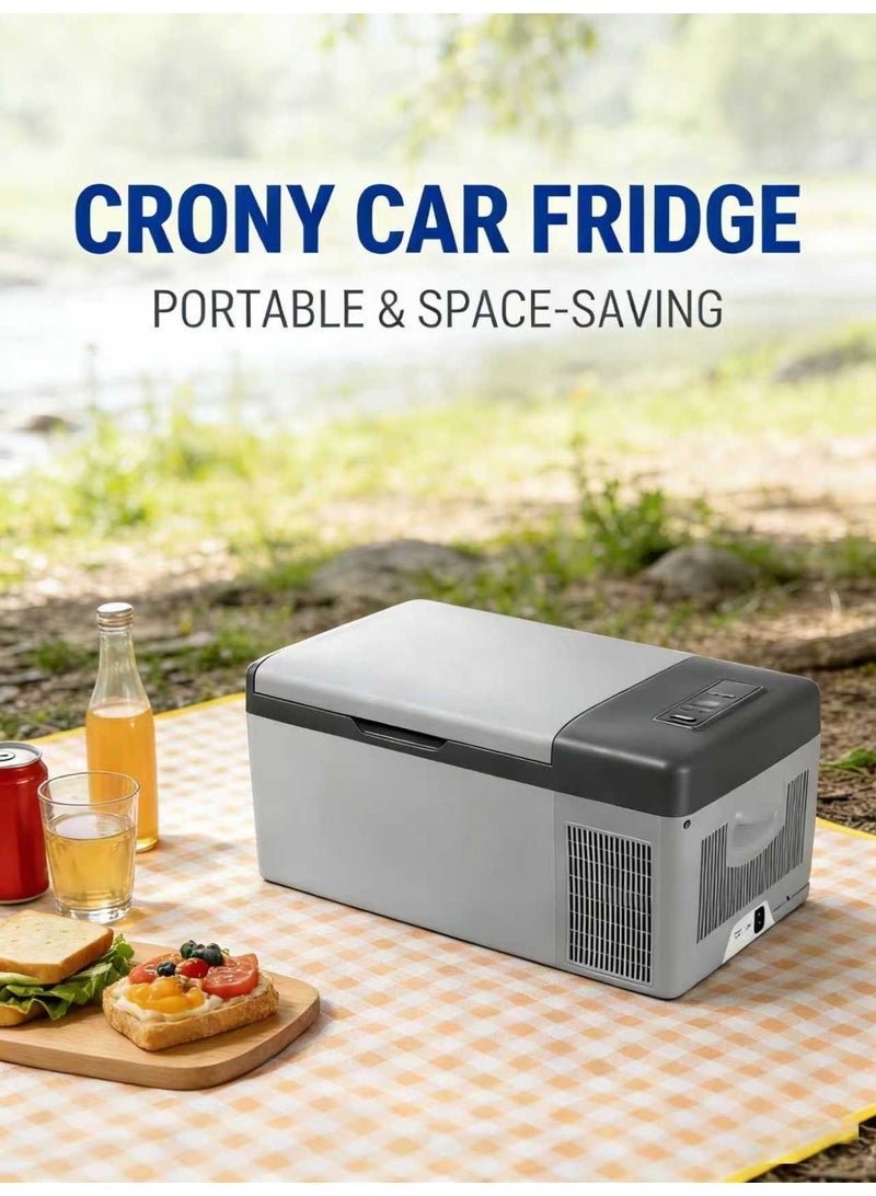 Crony ثلاجة سيارة 15 لتر C15 12 فولت فريزر سيارة محمول حراريًا للتخييم - Image 3
