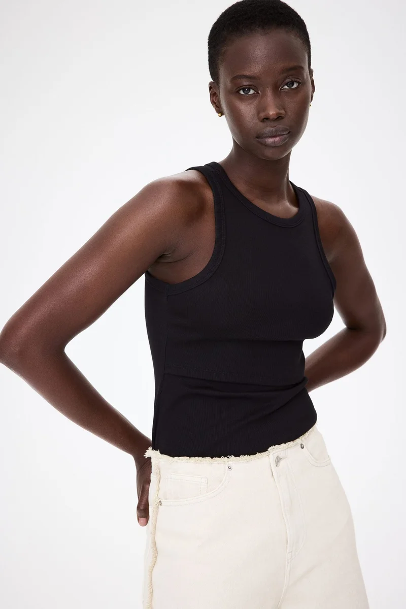 H&M MAMA Ribbed nursing vest top