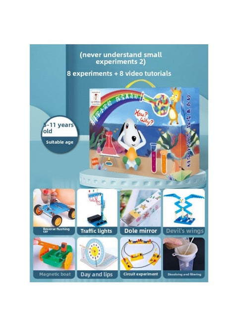 Children's Science Experiment Suit Students Land, Sea And Air Diy Handmade Science And Technology Small Production School Gift Toys Wholesale-Specification:Must-understand Small Experiments 2 (contains 8 Experiments)