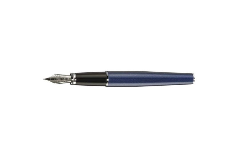 Diplomat Excellence A2 Fountain Pen with Steel Medium Nib - Midnight Blue/Chrome - Image 1
