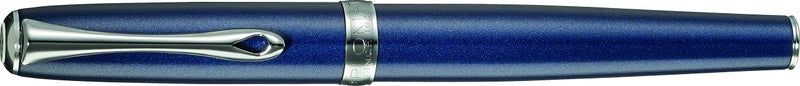 Diplomat Excellence A2 Fountain Pen with Steel Medium Nib - Midnight Blue/Chrome - Image 2