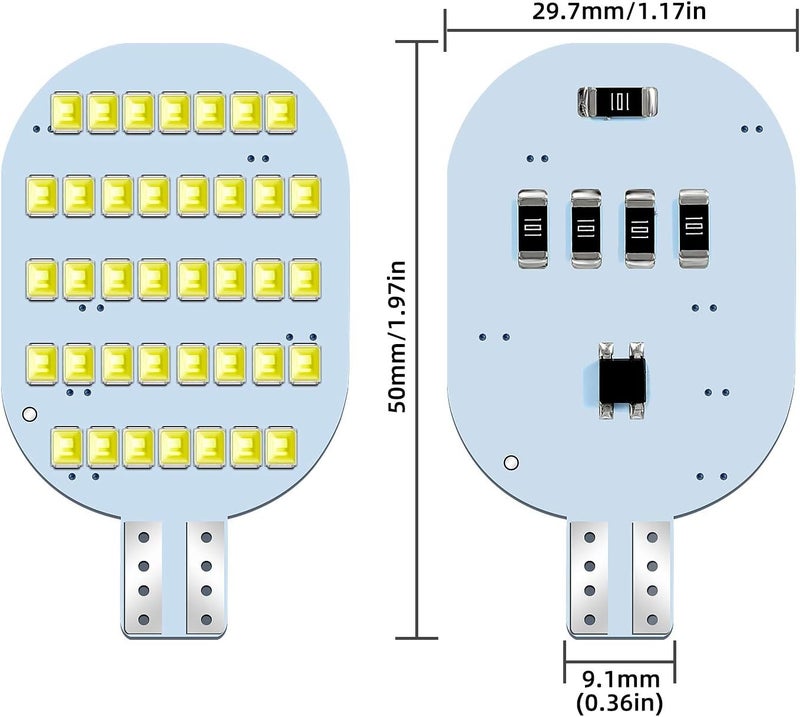 ACOHUIKE Super Bright T10 921 922 912 LED Bulbs for 12V RV Ceiling Dome Light (4500K Natural White, 20 Pack) - Image 2