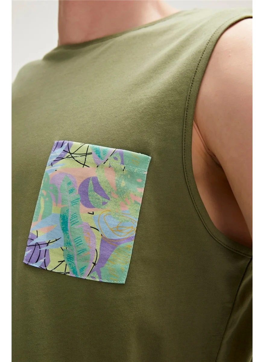 Bad Bear Monstera Tank-Top Pale Green