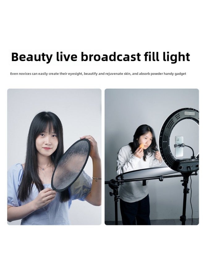 Generic Selens Reflector Photography 30cm/60cm/80cm Five-in-One Plate Round Folding Portable Small Soft-Body Color: 100cm Triangular Five-in-one  - Image 2