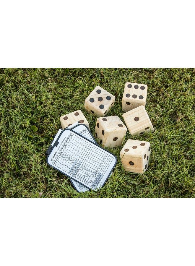 Triumph Sports 3573352 Giant Wooden Lawn Dice Set Brown One Size - Image 3