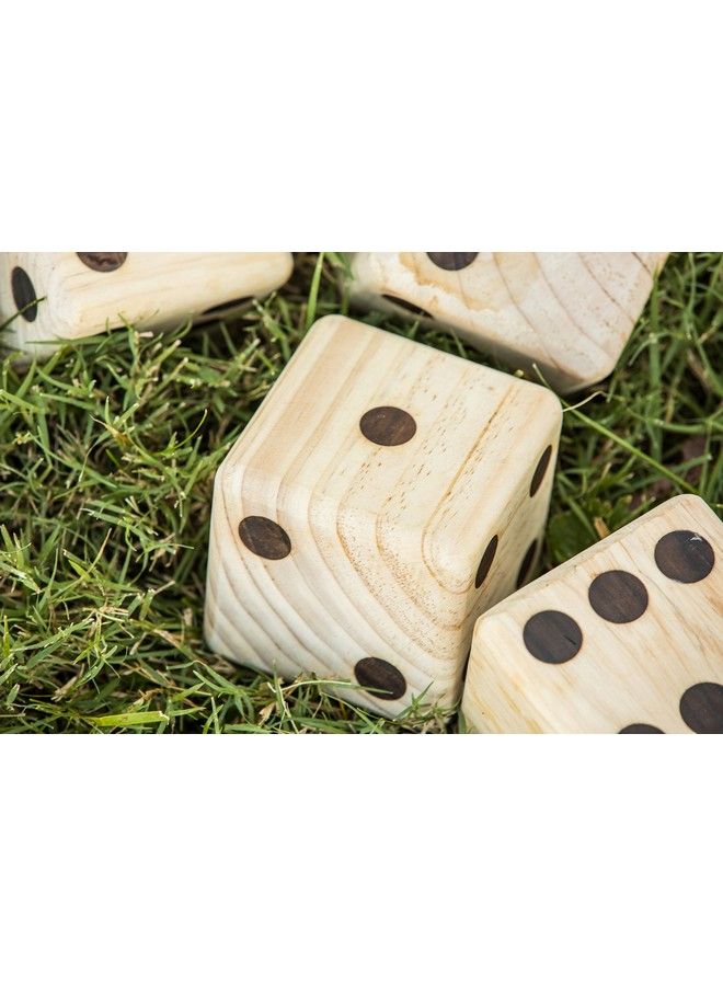Triumph Sports 3573352 Giant Wooden Lawn Dice Set Brown One Size - Image 5