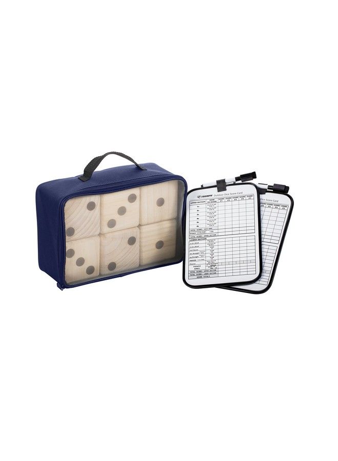 Triumph Sports 3573352 Giant Wooden Lawn Dice Set Brown One Size - Image 1
