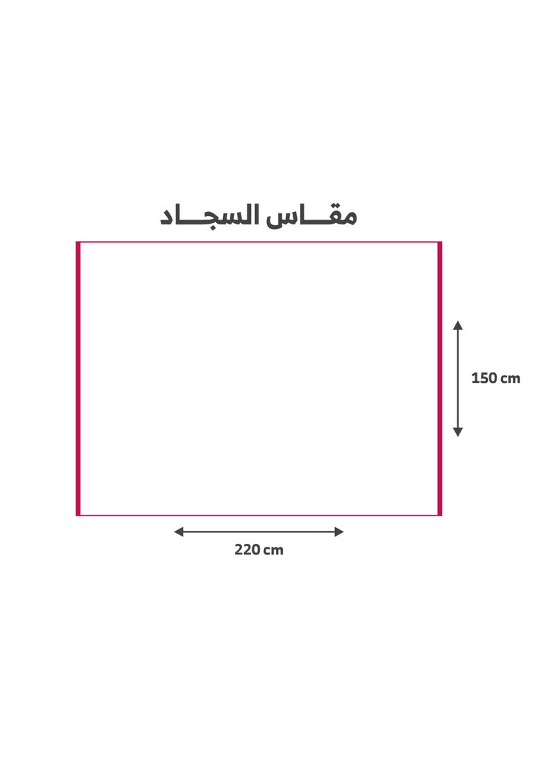 SARA Luxurious and modern Turkish carpets that add an aesthetic touch to the home, size 150 * 220 cm Black \ Gray - Image 3