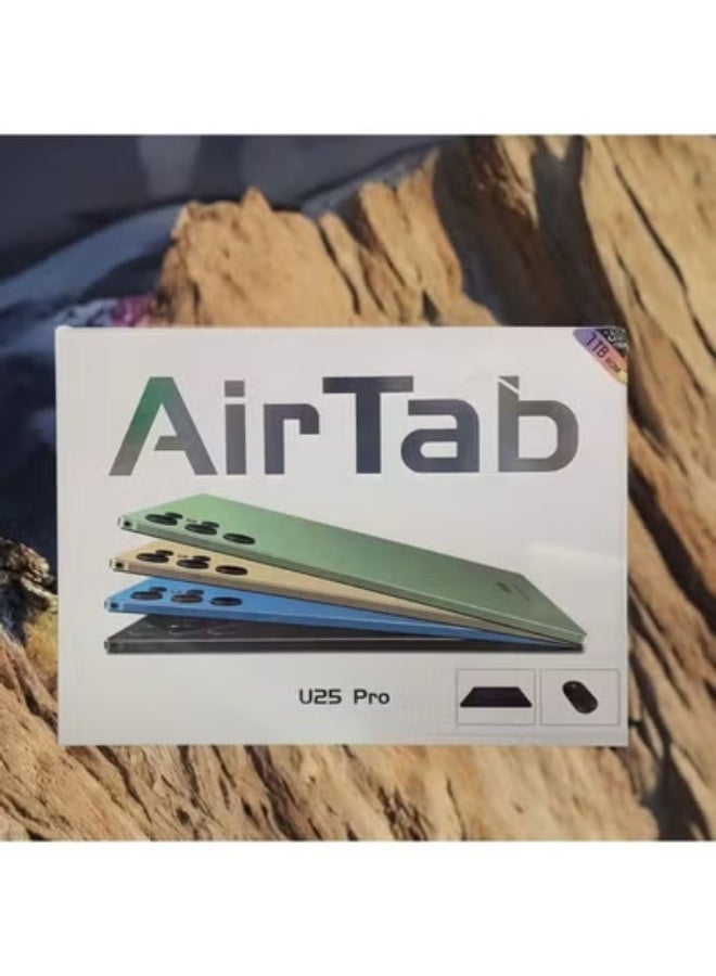 AirTab U25 PRO 10.1-Inch Android 13 Tablet with 16GB RAM and Massive 1TB Storage, Dual SIM LTE & Wi-Fi Connectivity for Ultra-Fast Internet, Powerful Quad-Core Processor, Sleek Green Design, Includes Touch Pen & Keyboard for Enhanced Productivity and Creative Use, Perfect for Work, Study, and Entertainment - Image 2