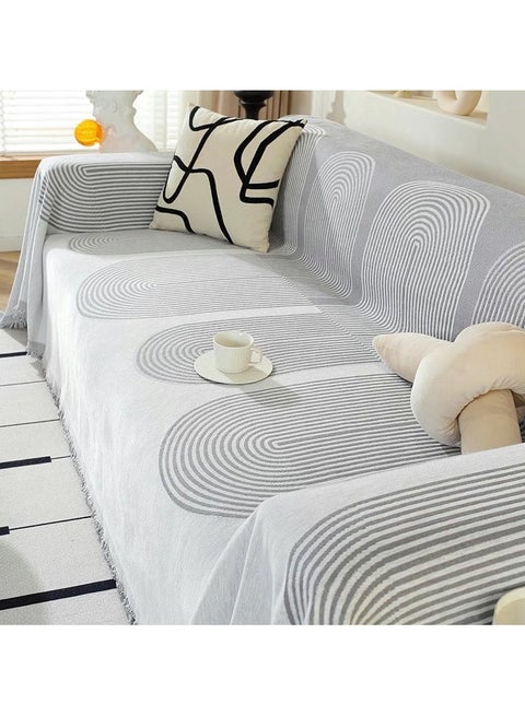 Double Sided Chenille Sofa Cover Throw Blanket