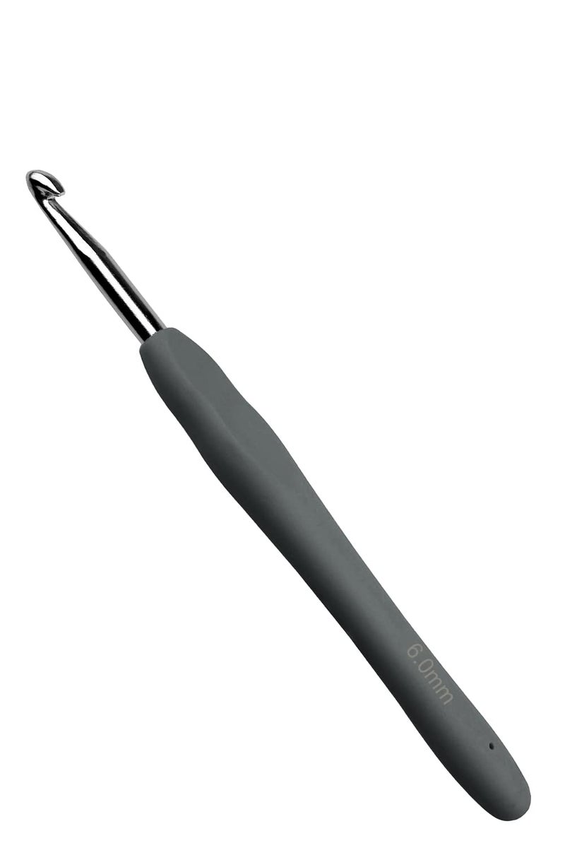Mdoker Size J/10(6mm) Crochet Hook,Extra Long Crochet Hooks for Arthritic Hands,Ergonomic Grip Soft Handles for Beginners and Experiecced Crochet Lover,Comfortable/Easy to Use - Image 1