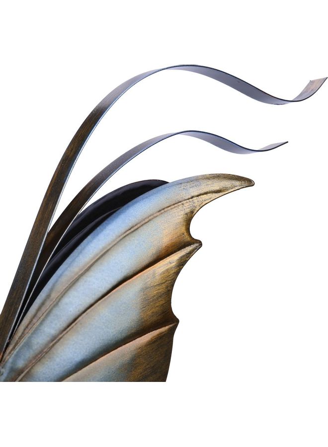 NIBEMINENT Carved Iron Rooster Metal Sculpture Multicolour 43.1 x 14.7 18.3cm - Image 4