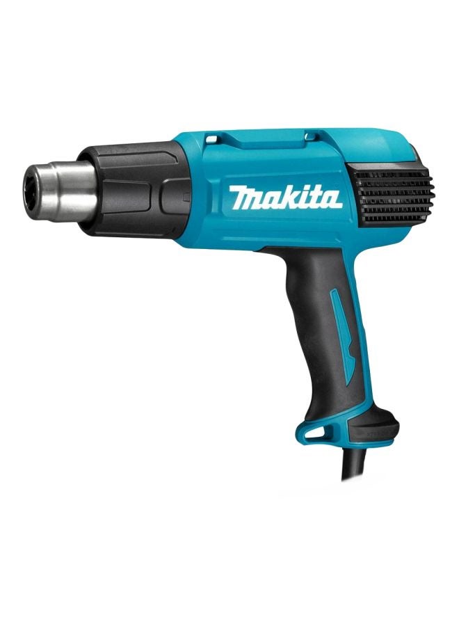Makita Heat Gun / Hot Air Gun, Temperature 50-650°C, Air Flow 280~500L/min, 2000W, 0.73kg Blue/Black 253x85x205mm - Image 2