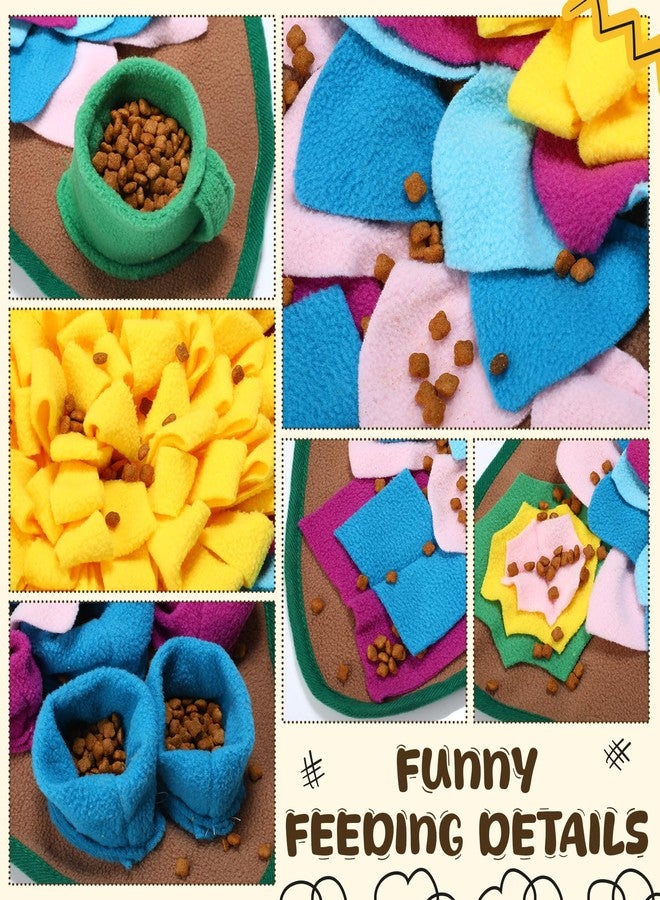 Arrowbash سجادة أروباش للشم للكلاب والقطط، مقاس 18.8 × 18.8 بوصة، سجادة تفاعلية للشم والتغذية مع عبوتين من كرات اللعب للجراء الصغيرة والمتوسطة، تشجع مهارات البحث عن الطعام الطبيعية والتدريب وتخفيف التوتر - Image 4