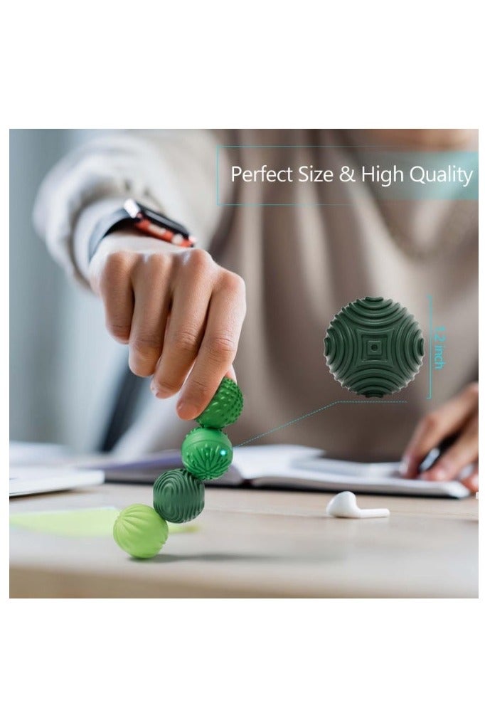 كرونايتي كرات مغناطيسية من السيليكون لألعاب التسلية للبالغين والمراهقين، 4 قطع من ألعاب تخفيف التوتر الحسية لاضطراب التوحد وفرط الحركة ونقص الانتباه والقلق، ألعاب بتصميمات ممتعة، لعبة مكتب للمكتب، هدايا صغيرة للنساء والرجال والمراهقين - Image 3