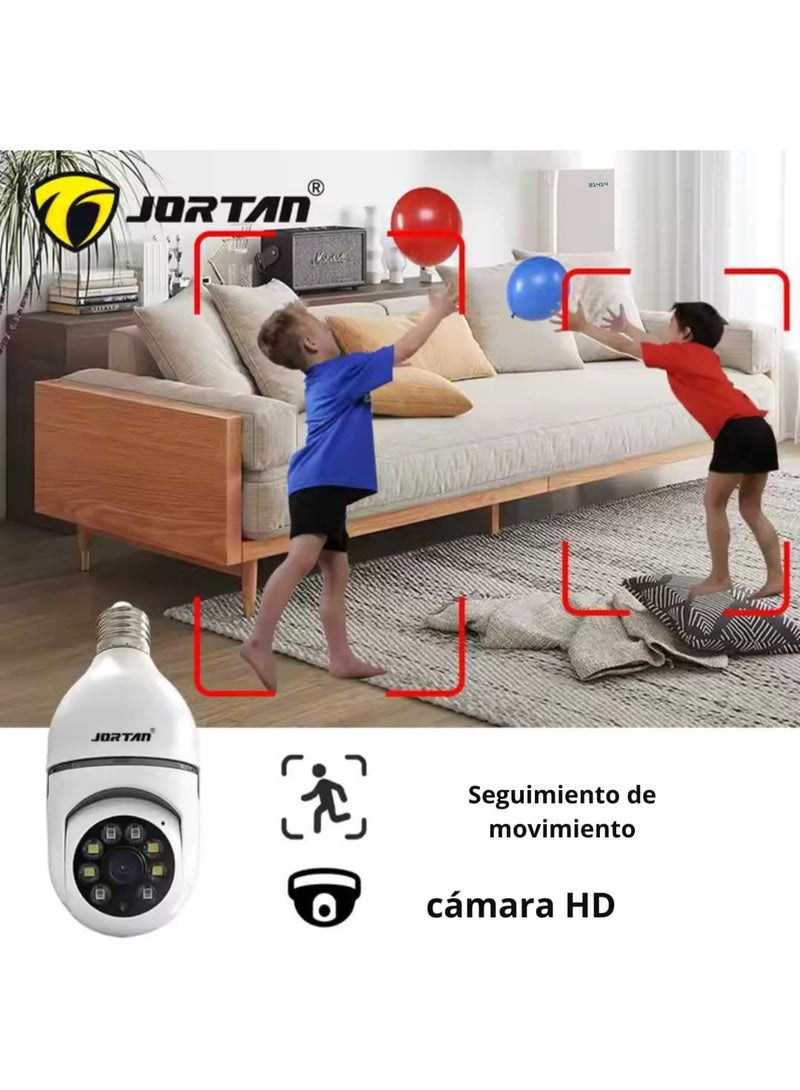 JORTAN JT-8177HJ Indoor Smart Wi-Fi Security Camera, 360° Pan Rotation, AI Human Tracking, Smart Motion Alarm, IR Night Vision, Two-Way Audio, 2.4GHz Wi-Fi, Cloud & MicroSD Storage, Energy Class A+ - Image 2