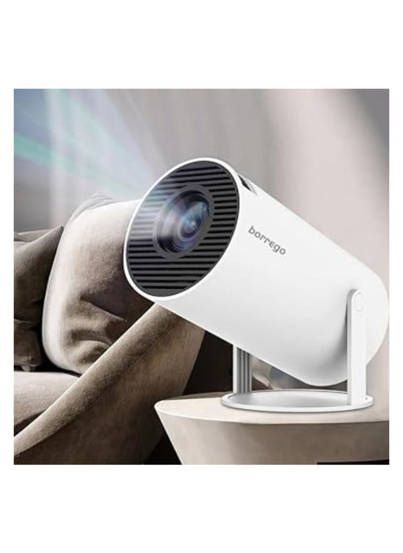 borrego Borrego Smart 2 Pro Android Projector_LCD_Portable Wi Fi Android Model_White  - Image 3