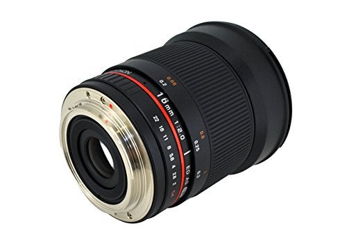 Rokinon 16M-C 16mm f/2.0 Aspherical Wide Angle Lens for Canon EF Cameras - Image 3
